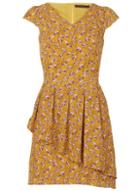 Dorothy Perkins *tenki Mustard Tulip Layered Dress