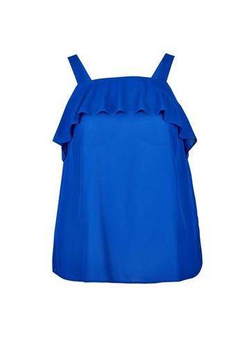 Dorothy Perkins *dp Curve Cobalt Ruffle Cold Shoulder Top