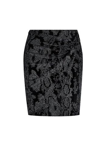 Dorothy Perkins *black Glitter Twist Mini Skirt
