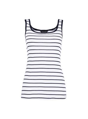 Dorothy Perkins Ivory Stripe Print Pique Vest