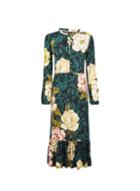 Dorothy Perkins Multi Colour Floral Print Jersey Midi Dress
