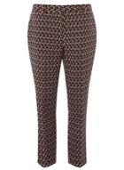 Dorothy Perkins Multi Colour Riviera Geometric Ankle Grazer Trousers