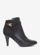 Dorothy Perkins Black 'amerie' Gold Buckle Boots