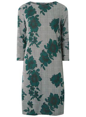 Dorothy Perkins *tall Multi Coloured Checked And Floral Jacquard Shift Dress