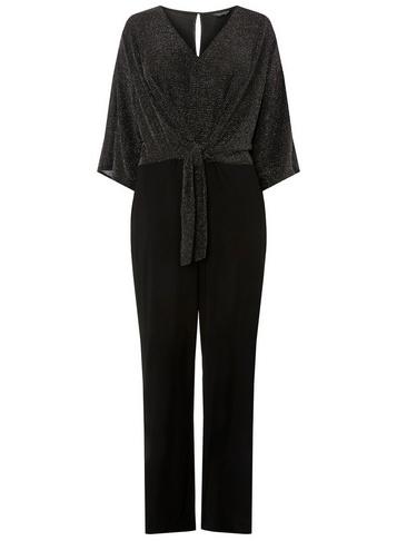Dorothy Perkins *dp Curve Black Knot Jumpsuit