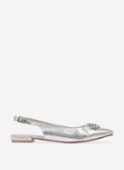 Head Over Heels *showcase Silver 'petrona' Jewelled Shoes