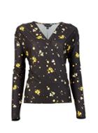 Dorothy Perkins *tall Multi Colour Floral And Spot Print Wrap Top