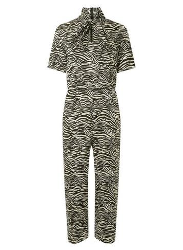 Dorothy Perkins Zebra Pussybow Jumpsuit