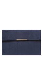 Dorothy Perkins Navy Faux Suede Clutch Bag