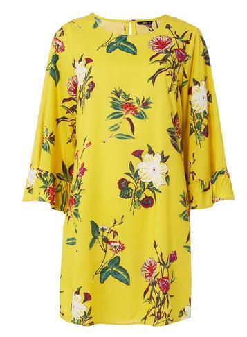 Dorothy Perkins *only Yellow Floral Print Shift Dress