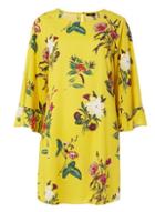 Dorothy Perkins *only Yellow Floral Print Shift Dress