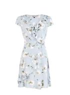 *billie & Blossom Grey Floral Print Wrap Dress