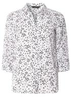 Dorothy Perkins Black And White Collared Shirt
