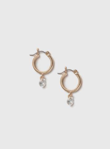 Dorothy Perkins Defined Cubic Zirconia Hoop Earrings