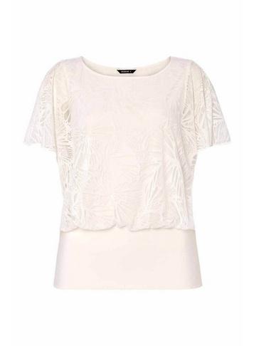 *roman Originals Ivory Floral Print Top