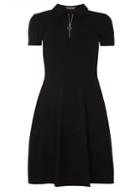 Dorothy Perkins *tall Black Fit And Flare Dress