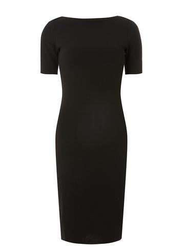 Dorothy Perkins Black Split Neck Bodycon Dress