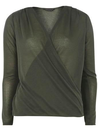 Dorothy Perkins Khaki Wrap Jersey Knit