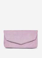 Dorothy Perkins Pink Lilac Metal Bar Clutch Bag