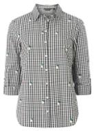 Dorothy Perkins Gingham Embroidered Shirt