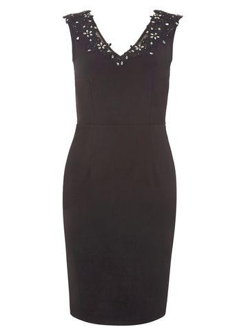 Dorothy Perkins *showcase Black Bella Prom Dress