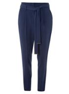 Dorothy Perkins *tall Navy Tie Waist Tapered Trousers