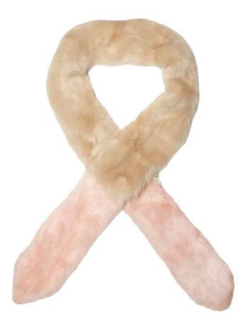 Dorothy Perkins Pink Contrast Faux Fur Stole