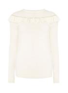 Dorothy Perkins Cream Frill Diamante Jumper