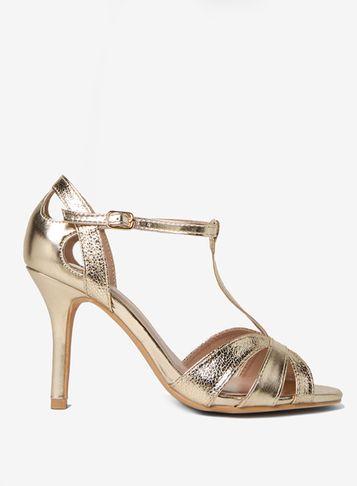 Dorothy Perkins Wide Fit Gold 'brooklyn' Sandals