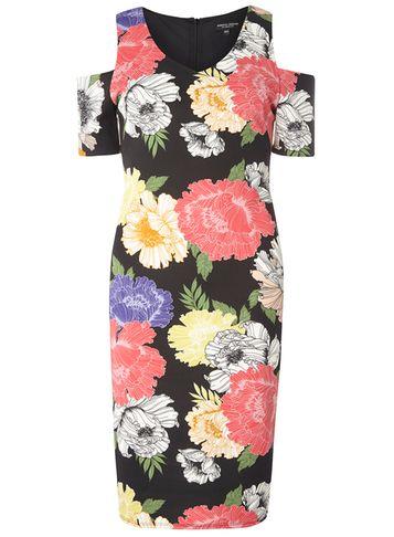 Dorothy Perkins Floral Cold Shoulder Dress