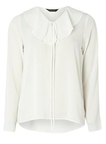 Dorothy Perkins Ivory Ruffle Front Blouse