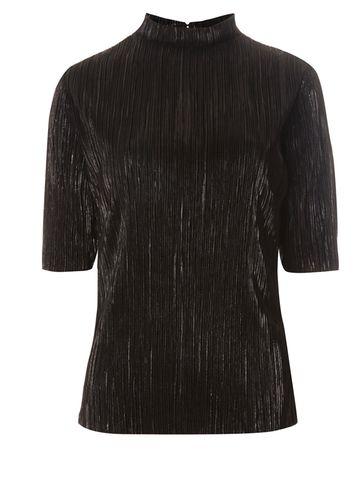 Dorothy Perkins *vila Black Plisse Top