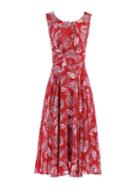 Dorothy Perkins *jolie Moi Red Printed Fit And Flare Dress