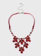 Dorothy Perkins Red Crystal Collar Necklace