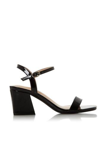 *head Over Heels By Dune Black 'maka' Mid Heel Sandals