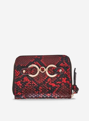 Dorothy Perkins Red Snake Design Mini Purse
