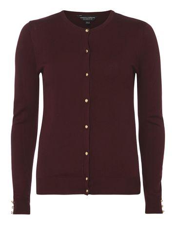 Dorothy Perkins Aubergine Viscose Cardigan