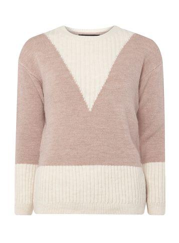 Dorothy Perkins Pink Chevron Front Jumper
