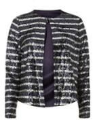 Dorothy Perkins Black Striped Sequin Jacket