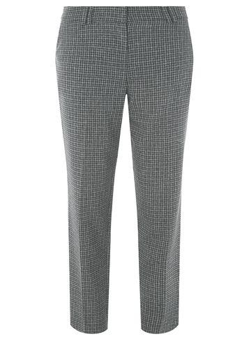 Dorothy Perkins Grey Mini Check Ankle Grazer Trousers