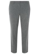Dorothy Perkins Grey Mini Check Ankle Grazer Trousers