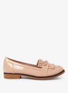 Dorothy Perkins Wide Fit Nude Lotta Loafers