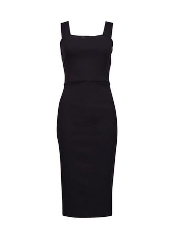 Dorothy Perkins *black Square Neck Bodycon Dress