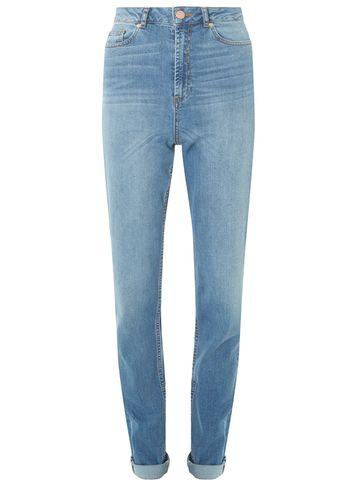 Dorothy Perkins *tall Blue Mom High Waisted Jeans