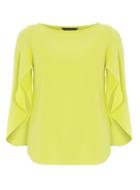 Dorothy Perkins Lime Green Split Sleeve Top