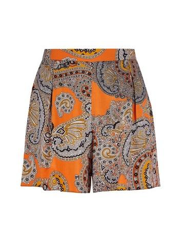 Dorothy Perkins Petite Multi Coloured Paisley Print Shorts