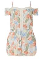 Dorothy Perkins Petite Multi Coloured Tropical Print Playsuit