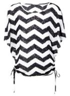 *izabel London Chevron Print Batwing T-shirt