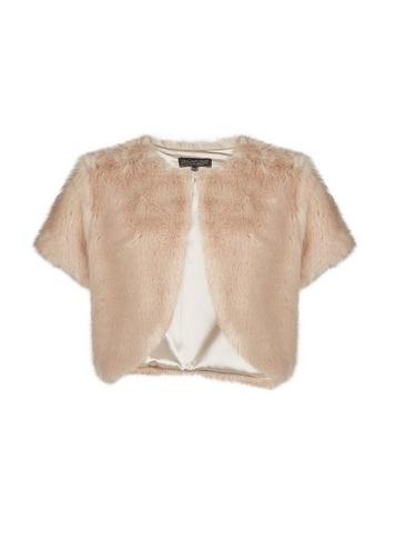 *showcase Neutral Fur Bolero