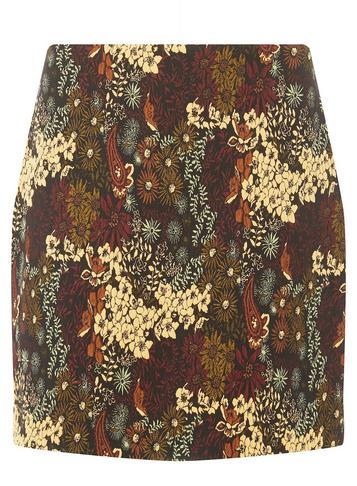 Dorothy Perkins Multi Colour Floral Jacquard Mini Skirt